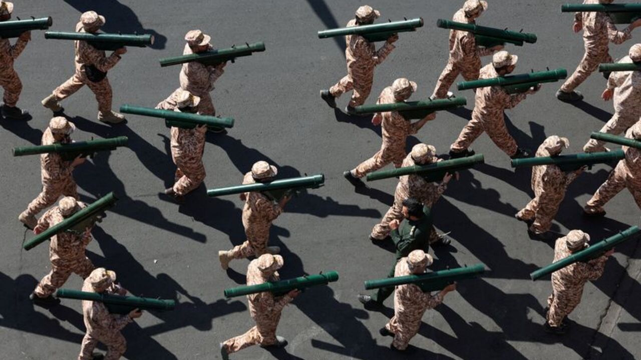 Military march in Tehran