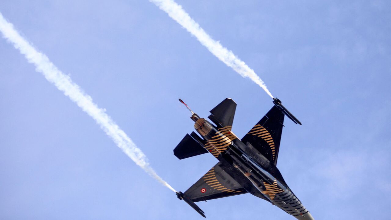 Turkish Air Force F-16 fighter aircraft