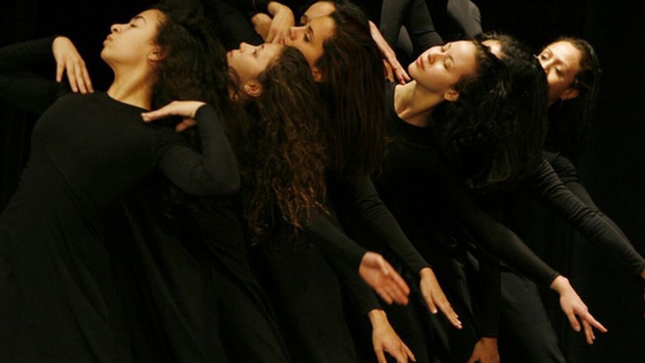 Performers rehearse for a performance called "Qasem Amin's Women" at a theatre in Cairo February 10, 2010. Qasem Amin was an Egyptian jurist and an early advocate of women's rights in Egyptian society in the early 19th century. The play begins its run on February 14. REUTERS/Asmaa Waguih   (EGYPT - Tags: SOCIETY ENTERTAINMENT)