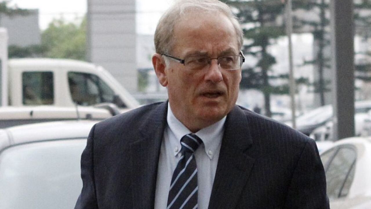 Fred Hof, a senior U.S. State Department official who works on Syria, arrives at the headquarters of the Russian Foreign Ministry in Moscow June 8, 2012.  REUTERS/Maxim Shemetov  (RUSSIA - Tags: POLITICS)