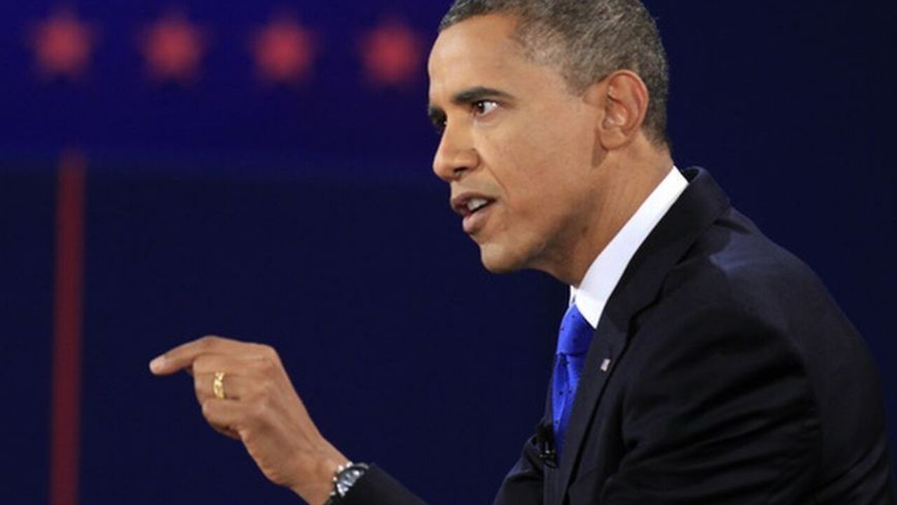 U.S. President Barack Obama answers a question during the final U.S. presidential debate in Boca Raton, Florida October 22, 2012. REUTERS/Joe Skipper  (UNITED STATES - Tags: POLITICS ELECTIONS)