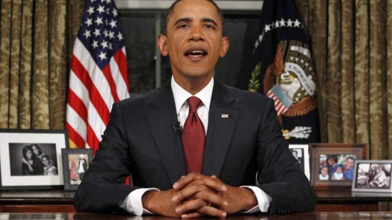 U.S. President Barack Obama speaks after addressing the nation about the end of the U.S. combat mission in Iraq from the Oval Office of the White House in Washington, August 31, 2010. Obama declared the U.S. combat mission in Iraq ended on Tuesday, but said the U.S. commitment to Iraq has not ended as he urged its leaders to quickly form an inclusive government.  REUTERS/Jim Young   (UNITED STATES - Tags: POLITICS CONFLICT MILITARY IMAGES OF THE DAY) - RTR2HRTE