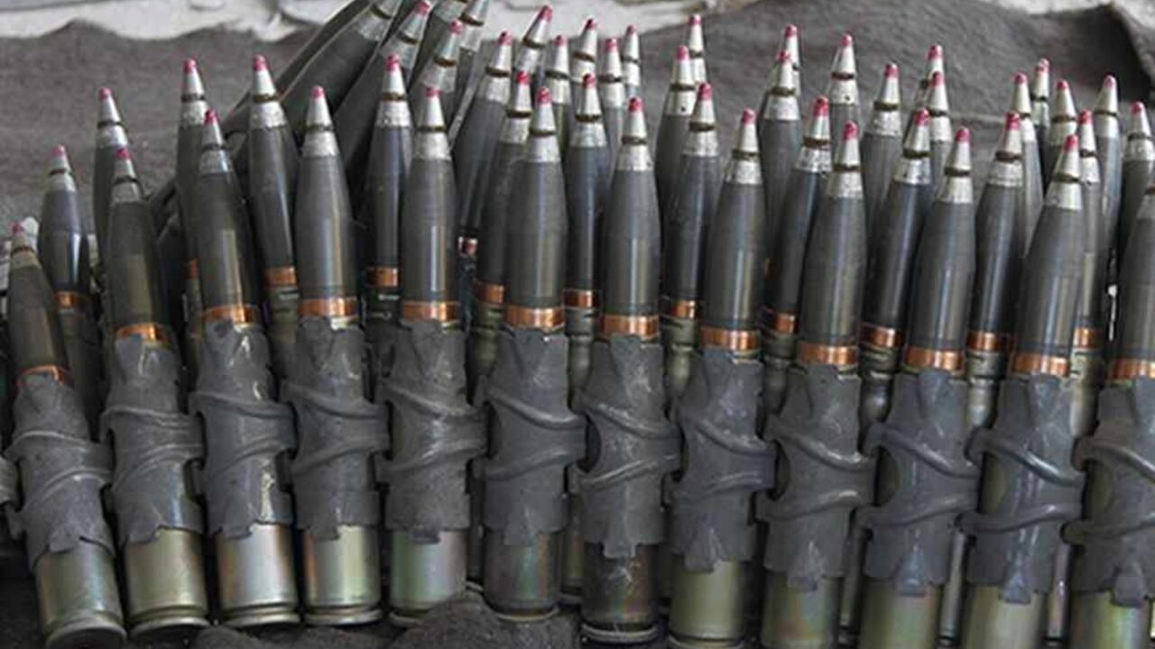 Ammunition is seen at an area controlled by forces loyal to Syria's President Bashar al-Assad at the front line during clashes with opposition fighters during a guided tour by the Syrian Army in the Damascus suburb of Jobar, August 24, 2013. Syrian state television said soldiers found chemical materials on Saturday in tunnels that had been used by rebels, rejecting blame for a nerve gas attack that killed hundreds this week and heightened Western calls for foreign intervention.    REUTERS/Khaled al-Hariri  