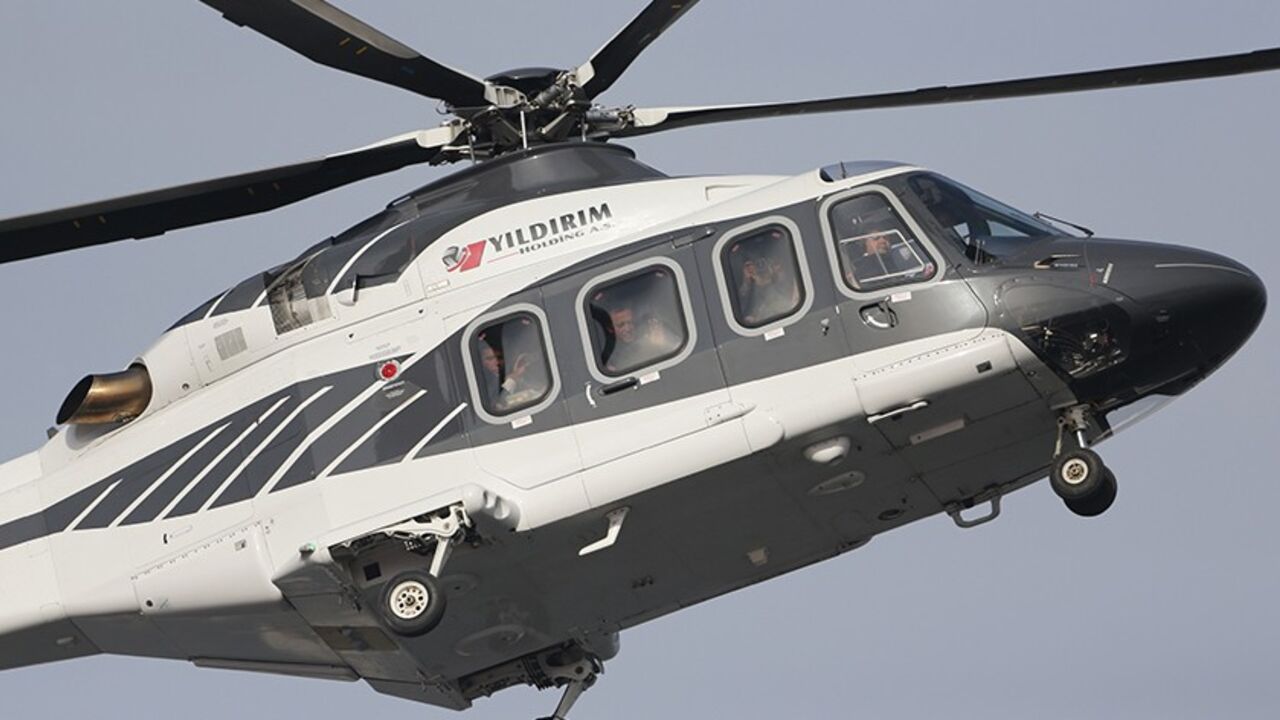 Turkey's Prime Minister Tayyip Erdogan (2nd L) greets his supporters from a helicopter as he arrives an election rally in Istanbul March 23, 2014. Turkish Prime Minister Tayyip Erdogan, rallying hundreds of thousands of cheering supporters in Istanbul, said on Sunday that political enemies accusing him of corruption would be crushed by their own immorality. The rally on the shores of the Sea of Marmara marked the climax of weeks of campaigning for March 30 local polls that may decide his political fate. REU