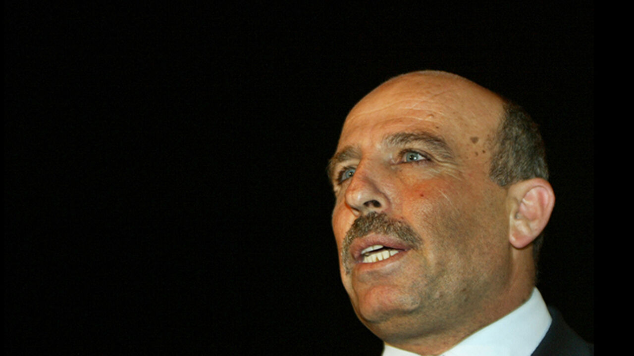 Sufian Abu Zaida, Palestinian minister of prisoner affairs, speaks to the press near Hasharon prison after meeting Fatah's jailed leader Marwan Barghouti, close to Tel Aviv December 15, 2005. Palestinian President Mahmoud Abbas scrambled on Thursday to heal a split in his ruling Fatah party after young dissidents dealt him a serious blow less than six weeks before parliamentary elections. The rift in Fatah's ranks, which could boost the militant group Hamas in its electoral challenge to Abbas, came as Israe