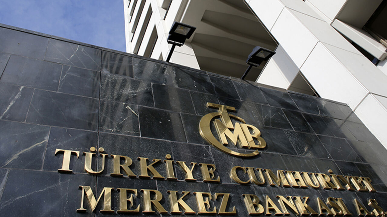 Turkey's Central Bank headquarters is seen in Ankara January 24, 2014. Turkey received a vote of confidence in its underlying economic health on Thursday, with foreign investors lapping up a $2.5 billion eurobond issue even as a corruption scandal swirled and the central bank intervened to prop up the lira. The graft investigation, one of the biggest threats to Prime Minister Tayyip Erdogan's 11-year rule, has shaken Turkey in recent weeks, helping send the lira into a tailspin and heightening uncertainty a