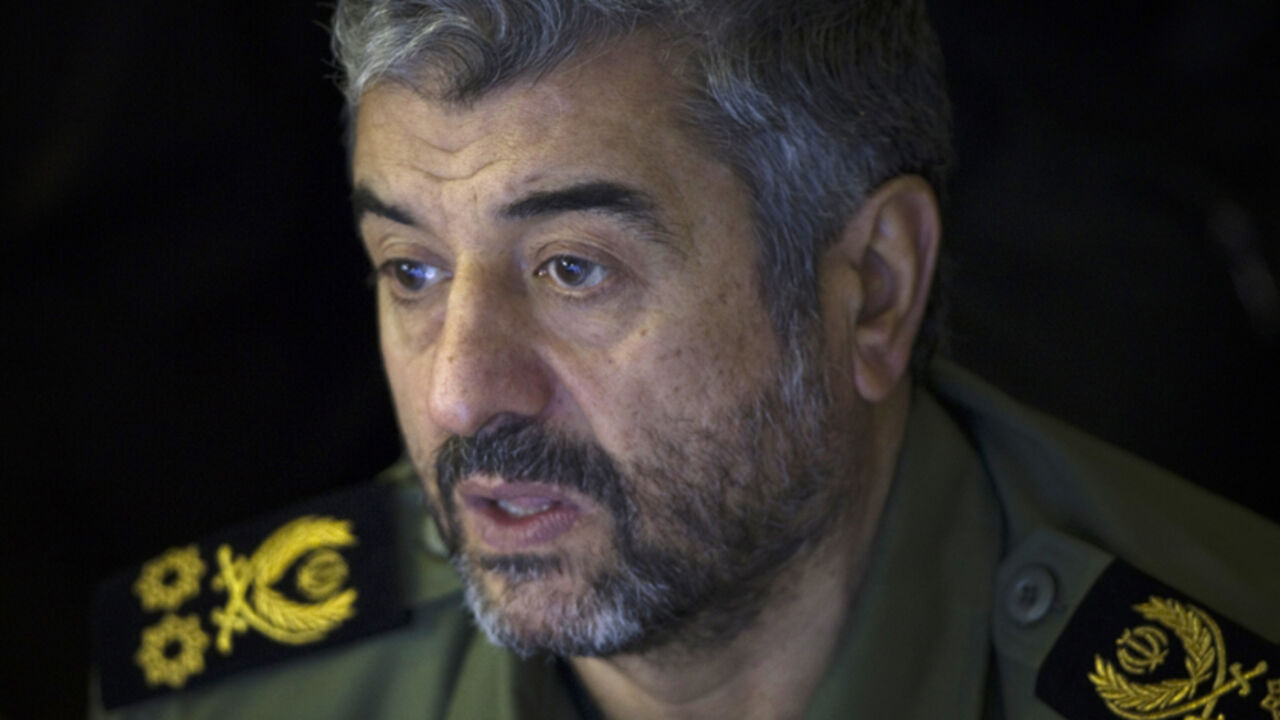 EDITORS' NOTE: Reuters and other foreign media are subject to Iranian restrictions on leaving the office to report, film or take pictures in Tehran.

Iran's Revolutionary Guards commander Mohammad Ali Jafari looks on while attending Friday prayers in Tehran February 10, 2012. REUTERS/Morteza Nikoubazl (IRAN - Tags: POLITICS RELIGION MILITARY) - RTR2XM2I