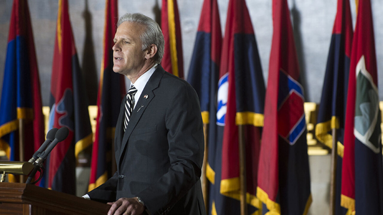 Michael Oren, Israeli Ambassador to the United States, speaks during the National Day of Remembrance Ceremony honoring the victims of the Holocaust in the US Capitol Rotunda in Washington, DC, on April 11, 2013. AFP PHOTO / Saul LOEB        (Photo credit should read SAUL LOEB/AFP/Getty Images)