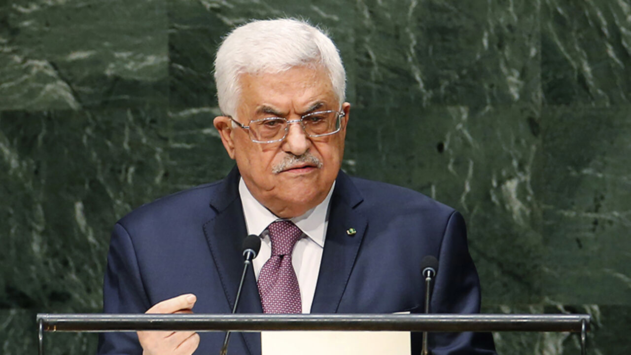 Palestinian President Mahmoud Abbas addresses the 69th United Nations General Assembly at United Nations Headquarters in New York, September 26, 2014.  REUTERS/Mike Segar   (UNITED STATES - Tags: POLITICS) - RTR47UL9