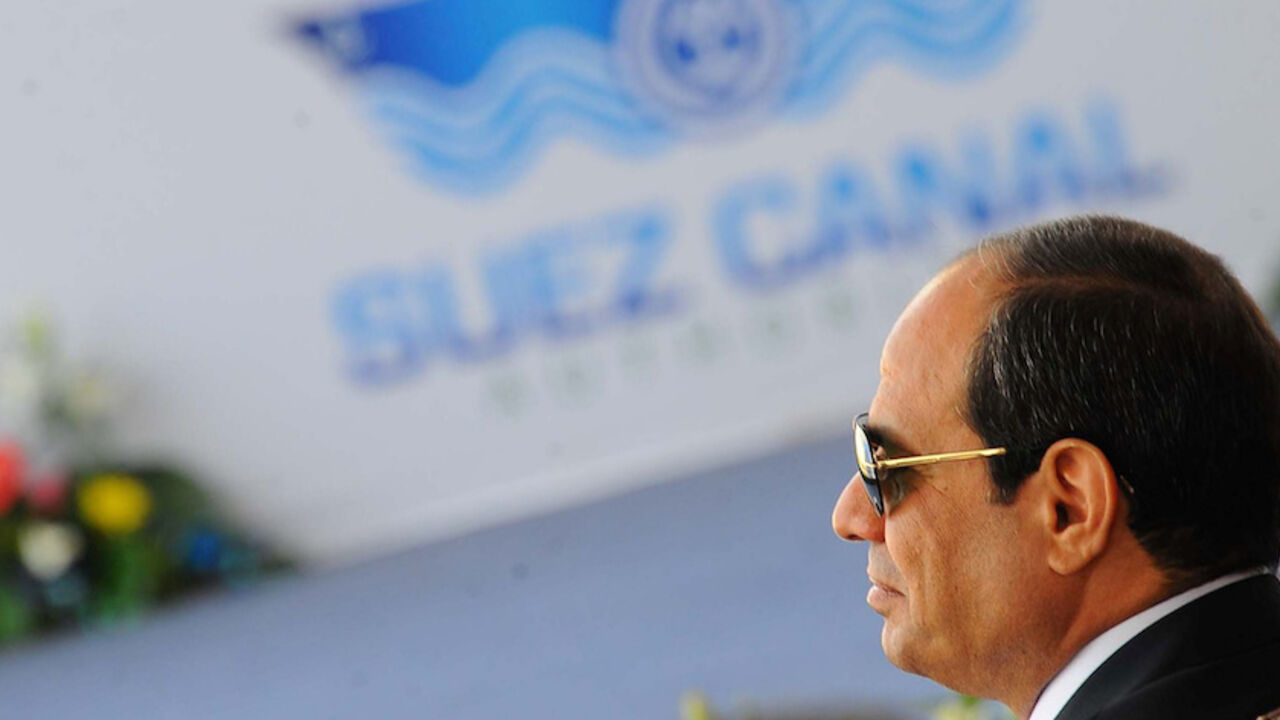 Egyptian President Abdel Fattah al-Sisi attends during the first anniversary of launching the New Suez Canal and the 60th anniversary of nationalizing the Suez Canal in Ismailia, Egypt August 6, 2016 in this handout picture courtesy of the Egyptian Presidency. The Egyptian Presidency/Handout via REUTERS ATTENTION EDITORS - THIS IMAGE WAS PROVIDED BY A THIRD PARTY. EDITORIAL USE ONLY. - RTSLH8M
