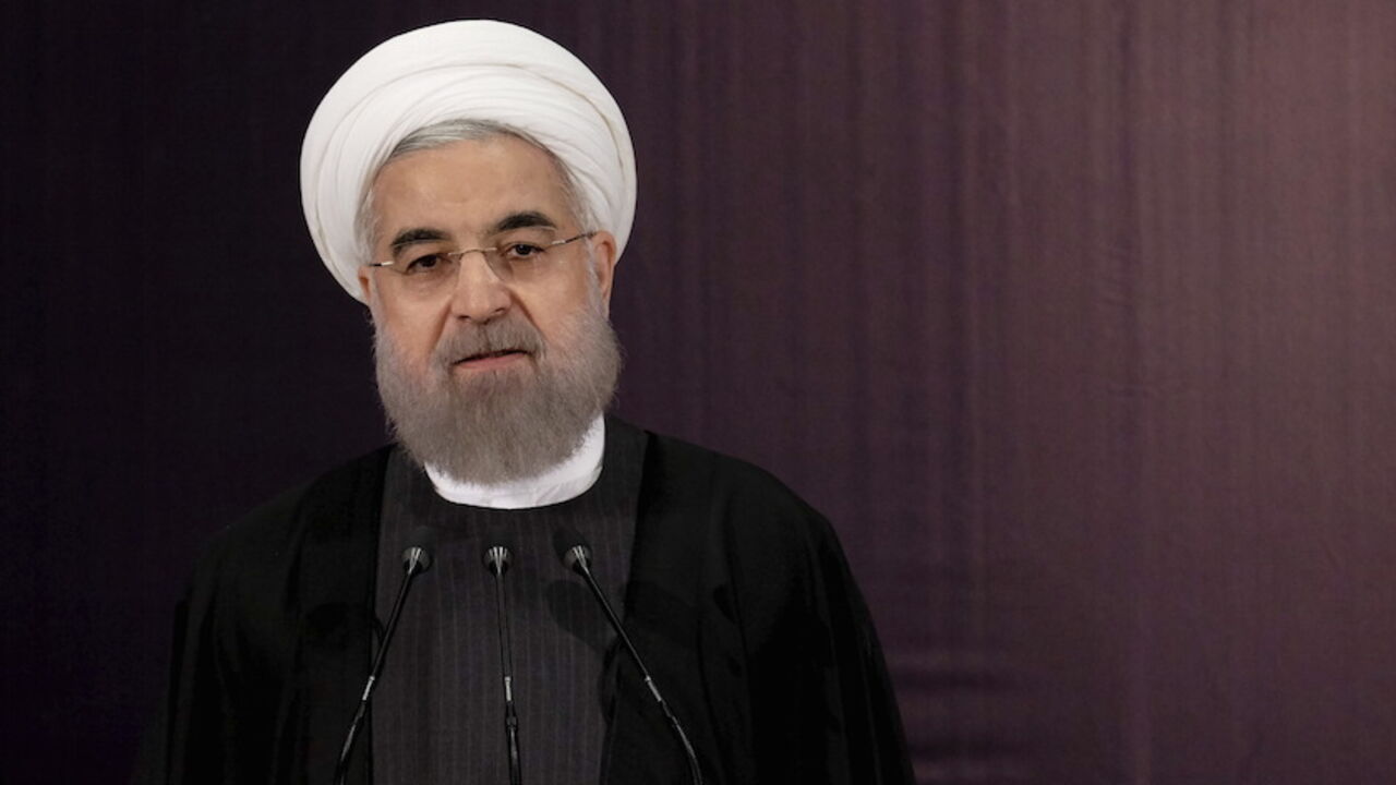 Iranian President Hassan Rouhani talks to journalists after he registered for February's election of the Assembly of Experts, the clerical body that chooses the supreme leader, at Interior Ministry in Tehran December 21, 2015. REUTERS/Raheb Homavandi/TIMA ATTENTION EDITORS - THIS IMAGE WAS PROVIDED BY A THIRD PARTY. FOR EDITORIAL USE ONLY. - RTX1ZKIR