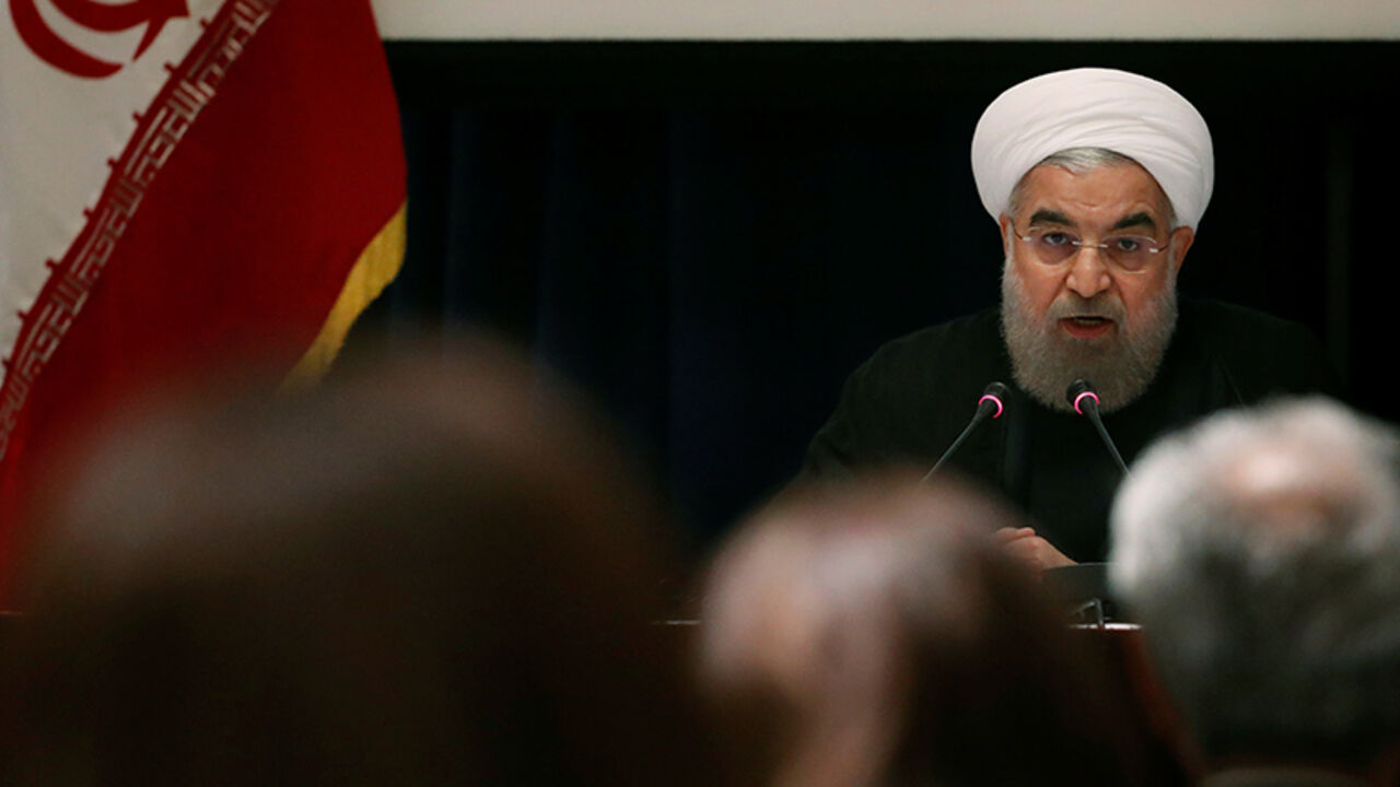 Iranian President Hassan Rouhani speaks at a news conference near the United Nations General Assembly in the Manhattan borough of New York, U.S., September 22, 2016. REUTERS/Lucas Jackson  - RTSP0TS