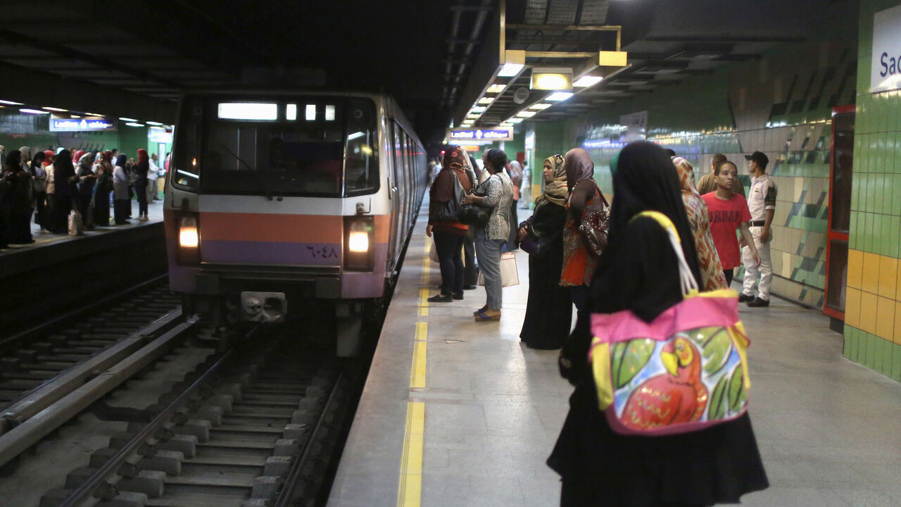 Commuters are seen inside Sadat metro station underneath Tahrir Square in Cairo, Egypt, June 17, 2015. Egypt reopened a vital downtown Cairo metro station on Wednesday after a two-year closure, signalling government confidence in the security situation regardless of a series of low-level attacks in the capital. Located underneath Tahrir Square, a symbol of the popular uprising that toppled veteran leader Hosni Mubarak in 2011, the Sadat metro station is one of the largest and most central stations in Cairo.