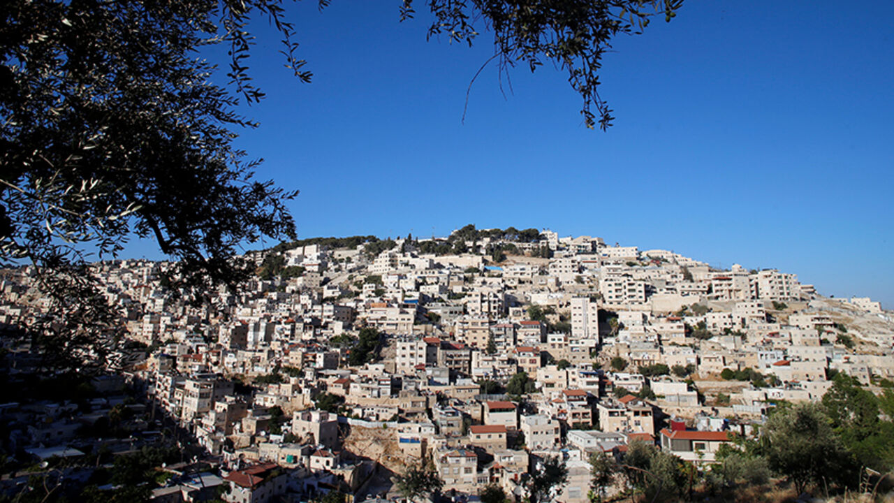 Houses are seen in this general view of Silwan, a Palestinian neighbourhood close to Jerusalem's Old City June 29, 2016. Picture taken June 29, 2016. REUTERS/Ammar Awad - RTX2J0WD