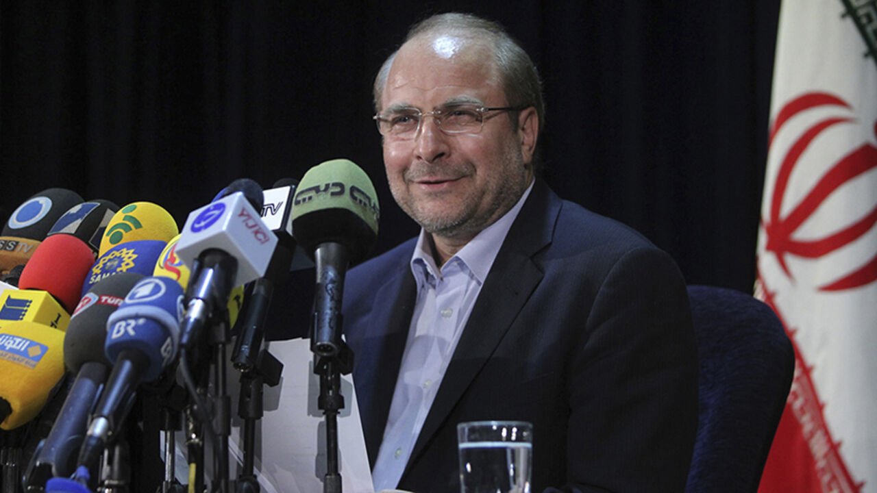 File photo taken May 11, 2013 shows Tehran Mayor and Iranian presidential candidate Mohammad Baqer Qalibaf. The Iranian presidential election will be held June 14. REUTERS/Fars News
  (iIRAN - Tags: POLITICS ELECTIONS PROFILE) ATTENTION EDITORS - THIS IMAGE WAS PROVIDED BY A THIRD PARTY. FOR EDITORIAL USE ONLY. NOT FOR SALE FOR MARKETING OR ADVERTISING CAMPAIGNS. THIS PICTURE IS DISTRIBUTED EXACTLY AS RECEIVED BY REUTERS, AS A SERVICE TO CLIENTS - RTX10KSD