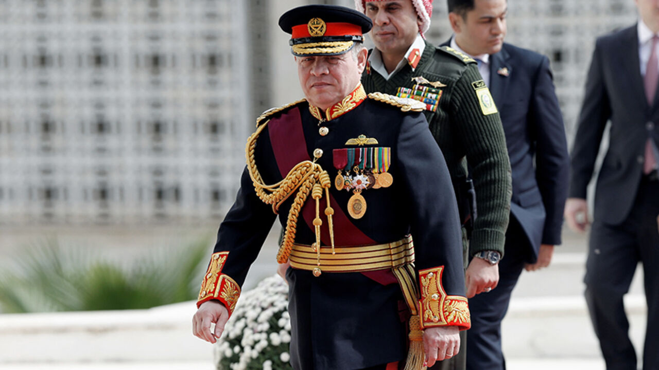 Jordan's King Abdullah arrives the opening ceremony of the first ordinary session of 18th Parliament in Amman, Jordan November 7, 2016. REUTERS/Muhammad Hamed - RTX2SB9H