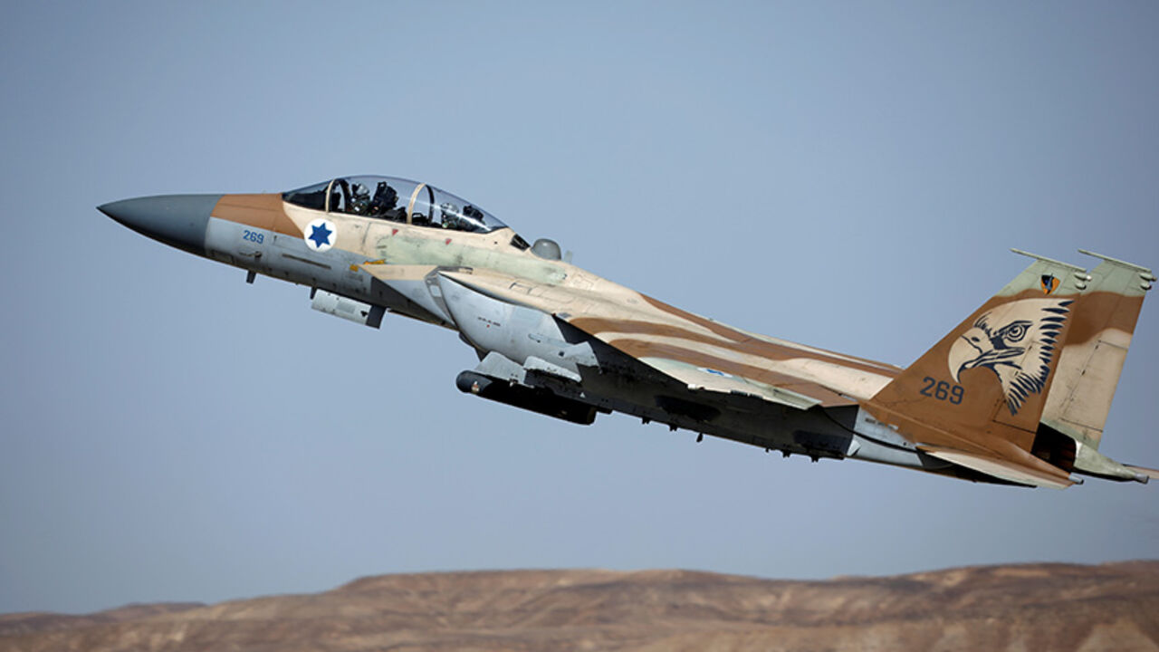 An Israeli F-15 fighter jet takes off during an exercise dubbed " Juniper Falcon", held between crews from the U.S and Israeli air forces, at Ovda Military Airbase, in southern Israel May 16. Picture taken May 16, 2017. REUTERS/Amir Cohen - RTX36T2T