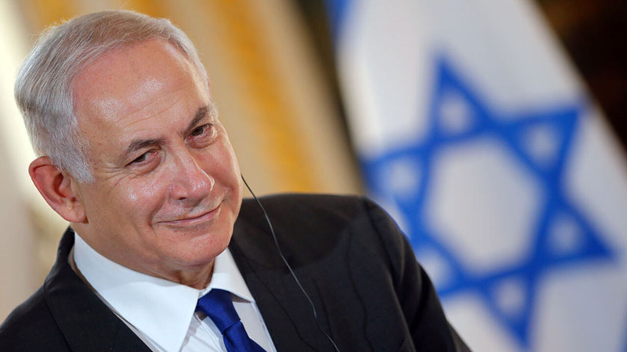 Israeli Prime Minister Benjamin Netanyahu attends a joint declaration with French President Emmanuel Macron at the Elysee Palace in Paris, France, July 16, 2017. REUTERS/Stephane Mahe - RTX3BNZV