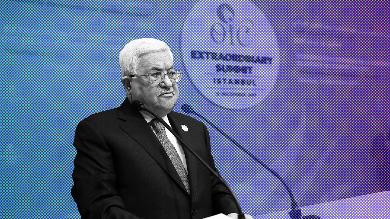 Palestinian President Mahmoud Abbas speaks during an extraordinary meeting of the Organisation of Islamic Cooperation (OIC) in Istanbul, Turkey, December 13, 2017. REUTERS/Kayhan Ozer/Pool - RC17FC131E80