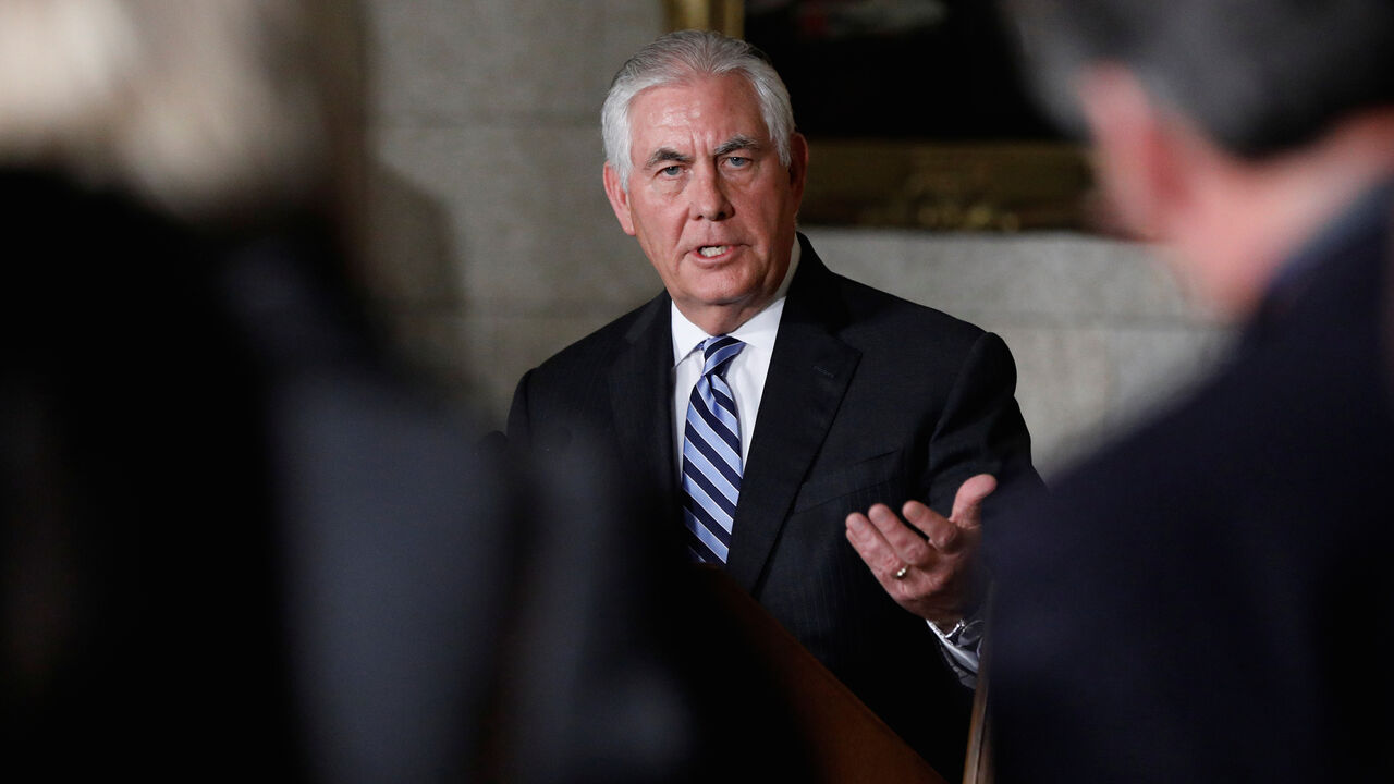 U.S. Secretary of State Rex Tillerson takes part in a news conference with Canada's Foreign Minister Chrystia Freeland (not shown) on Parliament Hill in Ottawa, Ontario, Canada, December 19, 2017. REUTERS/Blair Gable - RC1F3121B170