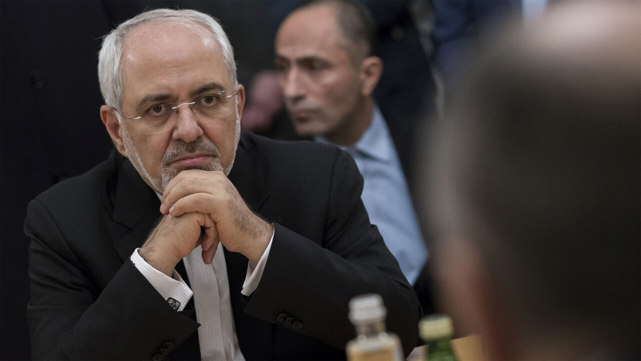 Iranian Foreign Minister Mohammad Javad Zarif attends a meeting with his Russian counterpart Sergei Lavrov in Moscow, Russia January 10, 2018. REUTERS/Alexander Zemlianichenko/Pool? - UP1EE1A1NCZOZ