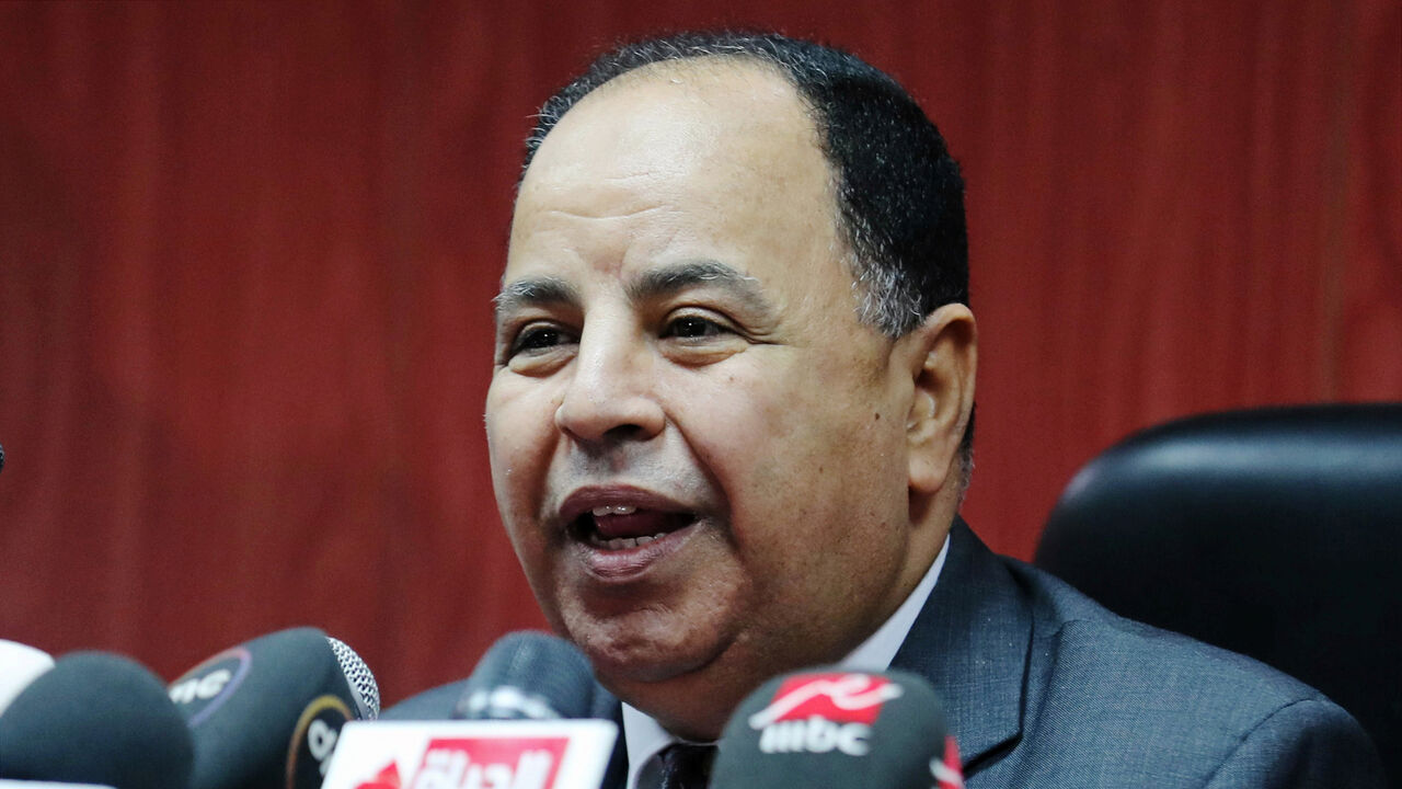 Finance Minister Mohamed Maait speaks during a news conference in Cairo, Egypt July 5, 2018. REUTERS/Mohamed Abd El Ghany - RC1C44D9DA80