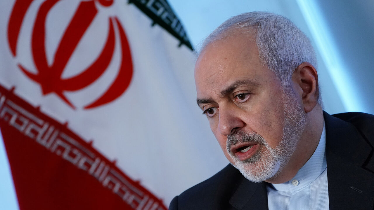 Iran's Foreign Minister Mohammad Javad Zarif sits for an interview with Reuters in New York, New York, U.S. April 24, 2019.   REUTERS/Carlo Allegri - RC1B01849850