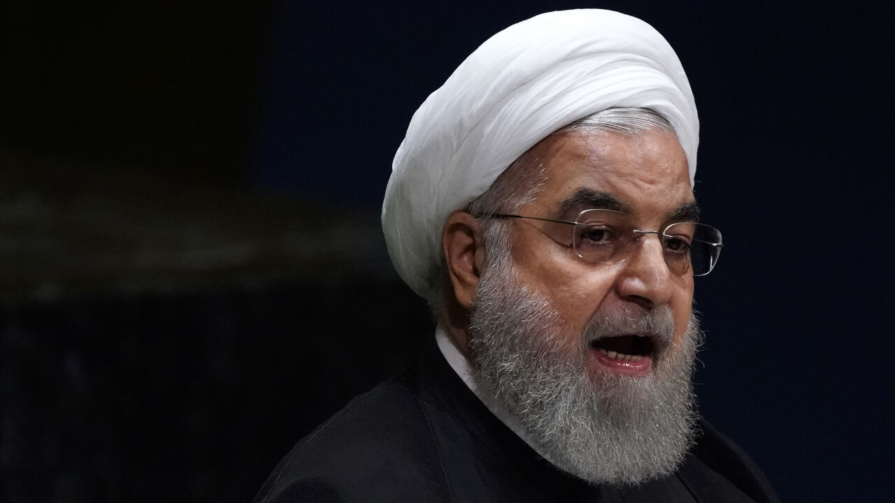 Iran's President Hassan Rouhani addresses the 74th session of the United Nations General Assembly at U.N. headquarters in New York City, New York, U.S., September 25, 2019. REUTERS/Carlo Allegri - HP1EF9P16VEFV