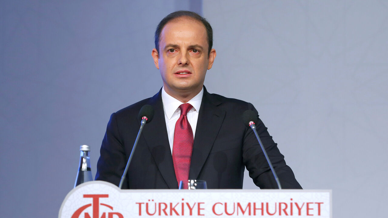 Turkey's central bank governor Murat Cetinkaya speaks during a news conference in Istanbul, Turkey, October 27, 2016. REUTERS/Murad Sezer - D1BEUJJAJKAD