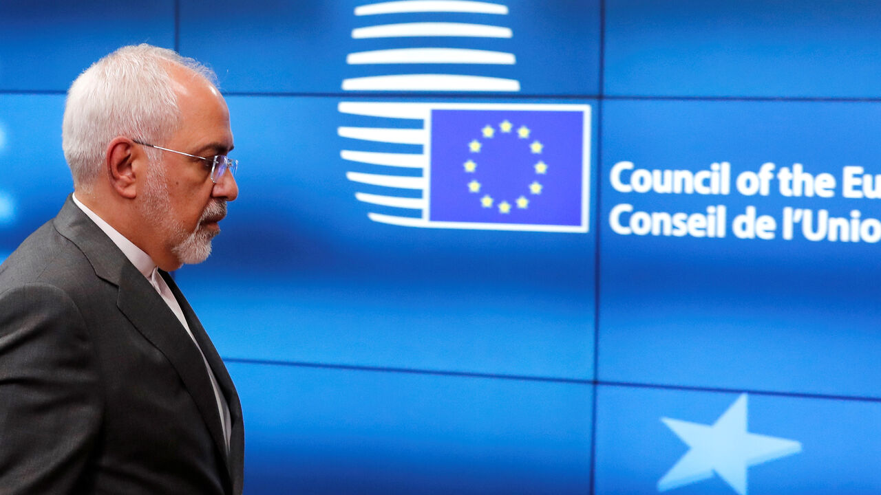 Iran's Foreign Minister Mohammad Javad Zarif arrives at the EU council in Brussels, Belgium May 15, 2018.  REUTERS/Yves Herman - RC1873ED5BB0
