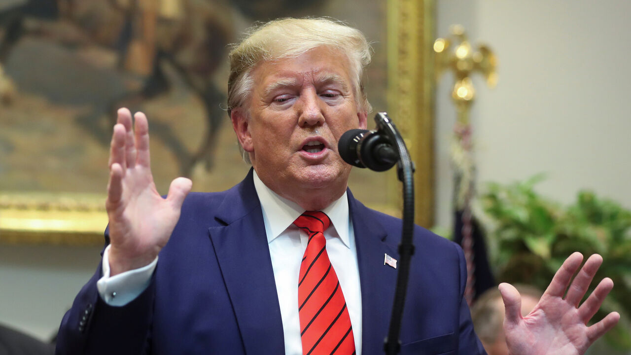 U.S. President Donald Trump answers questions from reporters during an event to sign executive orders on "transparency in federal guidance and enforcement" in the Roosevelt Room of the White House in Washington, U.S., October 9, 2019.  REUTERS/Jonathan Ernst - RC1D0C443790