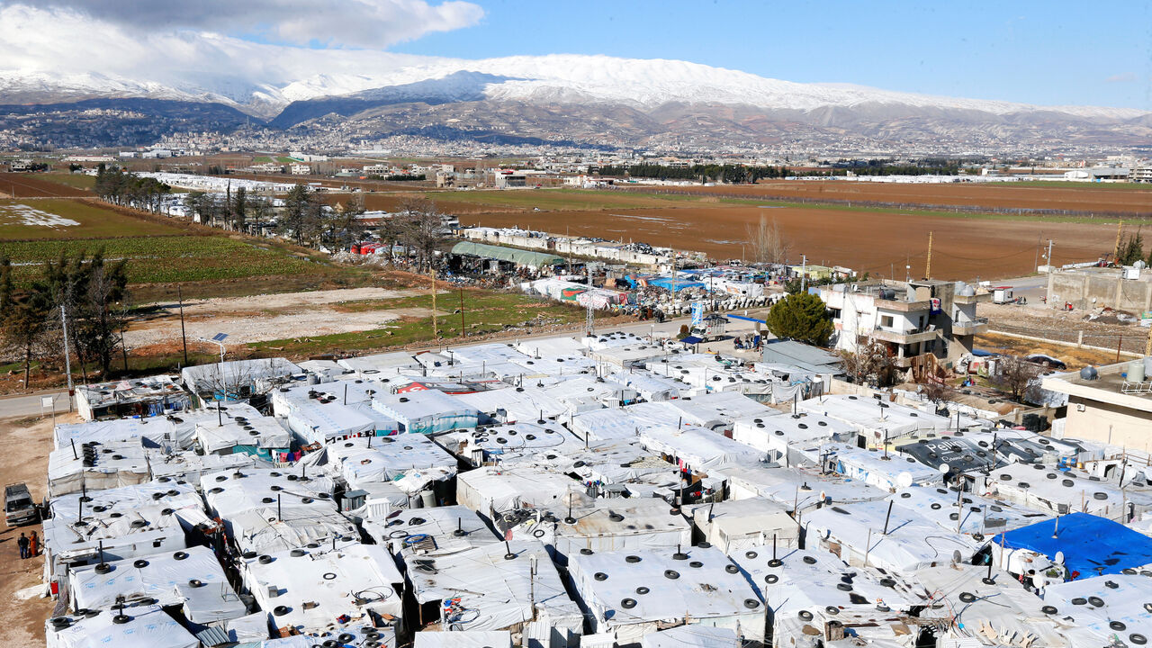 A general view of tents at a camp in Bar Elias, in the Bekaa Valley, Lebanon January 13, 2020. Picture taken January 13, 2020. REUTERS/Mohamed Azakir - RC2QFE9G8SHJ