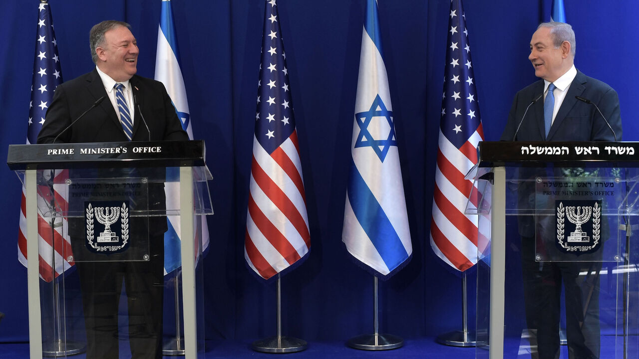 ---ISRAEL OUT---
Israeli Prime Minister Benjamin Netanyahu meets with United States secretary of state, Mike Pompeo in Jerusalem. Wednesday, May 13, 2020. 
Photo by Kobi Gideon / GPO
