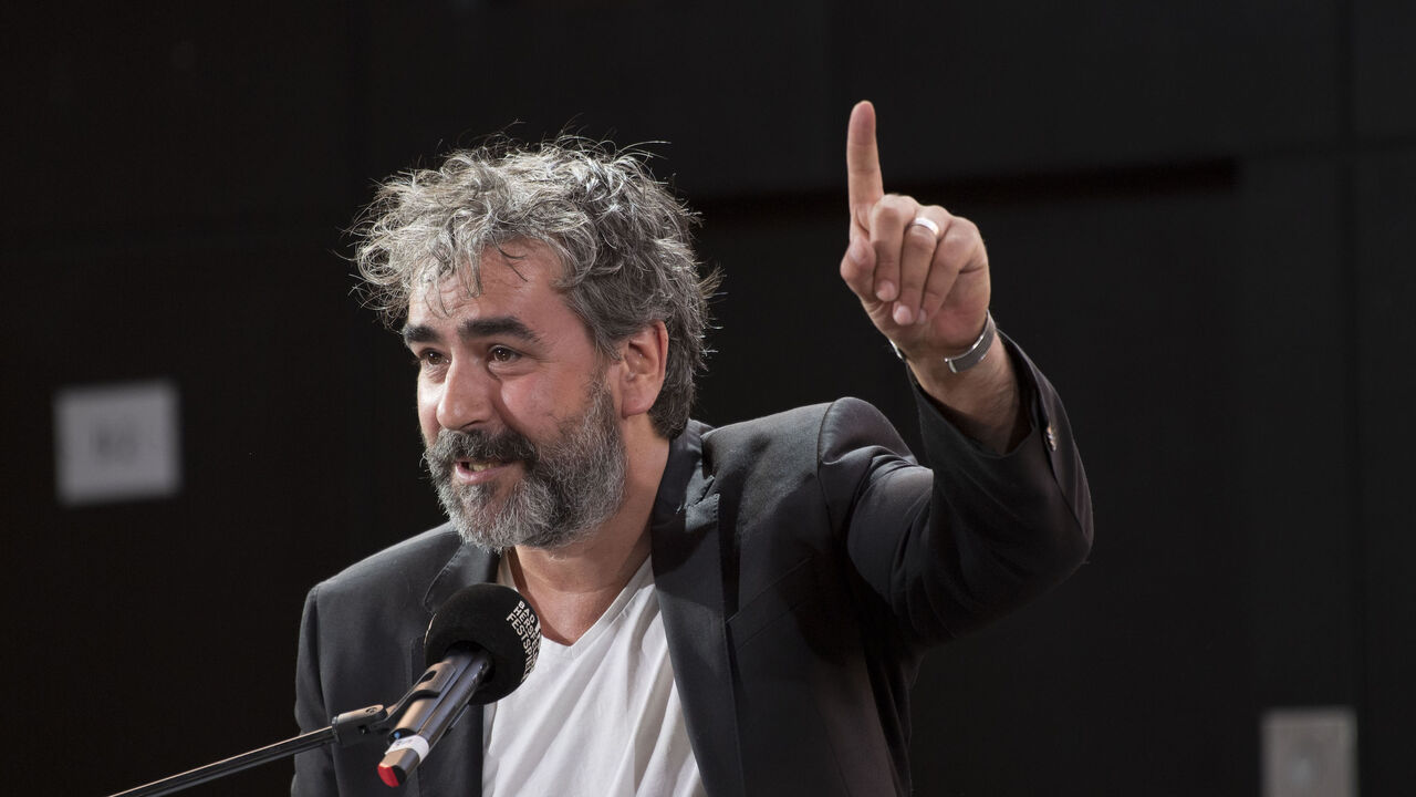BAD HERSFELD, GERMANY - JULY 05: Deniz Yuecel speaks during the opening of the 69. Bad Hersfelder Festspiele 2019 at Stiftsruine on July 05, 2019 in Bad Hersfeld, Germany. (Photo by Thomas Lohnes/Getty Images)
