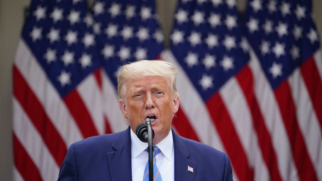US President Donald Trump speaks on Covid-19 testing in the Rose Garden of the White House in Washington, DC on September 28, 2020. (Photo by MANDEL NGAN / AFP) (Photo by MANDEL NGAN/AFP via Getty Images)
