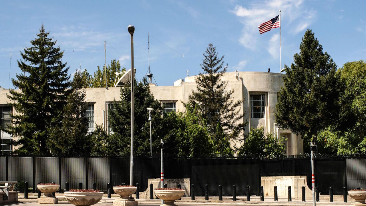A picture taken on August 20, 2018 shows a general view of the US Embassy, in Ankara. - Gunshots were fired early on Augsut 20, 2018 at the US embassy in Ankara but caused no casualties, Turkish and American officials said, amid escalating tensions between the two NATO allies. Six shots were fired at the US embassy, the Ankara governor's office said, adding that three bullets hit the iron gate and window wall. The incident come as Ankara and Washington are locked in a bitter dispute over Turkey's detention 