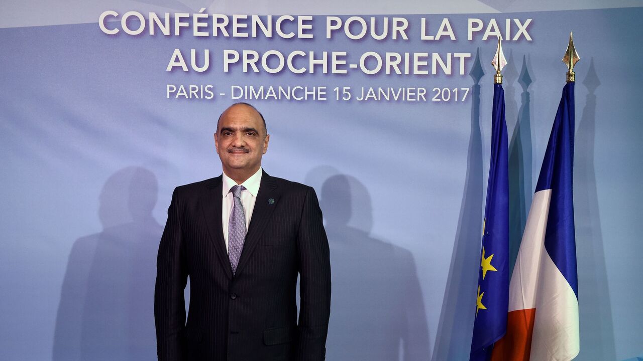 Jordan's Foreign Minister Bisher al-Khasawneh poses as he arrives for the Mideast peace conference in Paris on January 15, 2017.
Foreign ministers and representatives from around 70 countries are seeking to revive the moribund Israeli-Palestinian peace process, which could be dealt a further blow if Trump implements a campaign pledge to recognise Jerusalem as Israel's capital. / AFP / POOL / bertrand GUAY        (Photo credit should read BERTRAND GUAY/AFP via Getty Images)