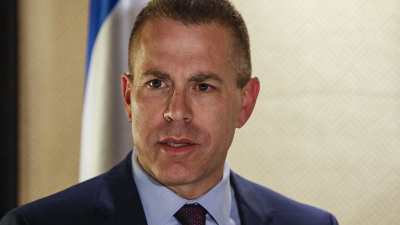 Israel's Public Security Minister Gilad Erdan is seen as he receives Italy's interior minister at a hotel in Jerusalem on December 11, 2018. (Photo by Ahmad GHARABLI / AFP)        (Photo credit should read AHMAD GHARABLI/AFP via Getty Images)