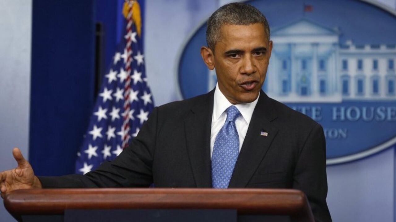 U.S. President Barack Obama talks about the Trayvon Martin case in the press briefing room at the White House in Washington, July 19, 2013. Obama on Friday jumped into the debate over the acquittal of George Zimmerman, the man who killed black Florida teenager Trayvon Martin, declaring that Martin "could have been me, 35 years ago" and urging Americans to understand the pain blacks felt over the case.  REUTERS/Larry Downing  (UNITED STATES - Tags: POLITICS) - RTX11S7A