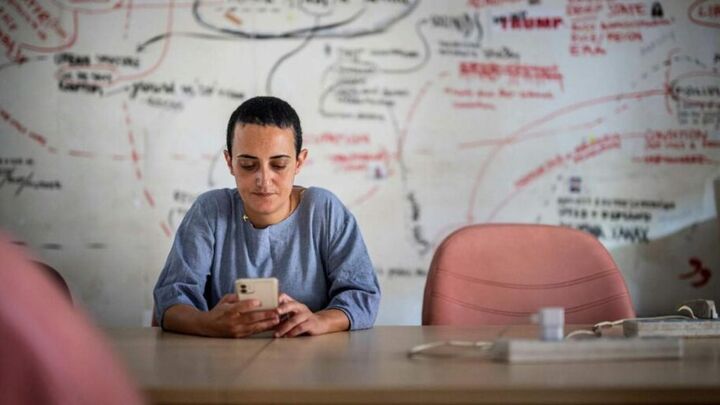 Mada Masr's editor-in-chief, Lina Attalah, appears in an undated