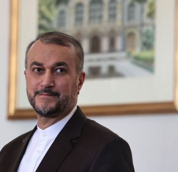 Iranian Foreign Minister Hossein Amir-Abdollahian listens to a question during a press conference with his Saudi counterpart (not pictured) in Tehran, on June 17, 2023.