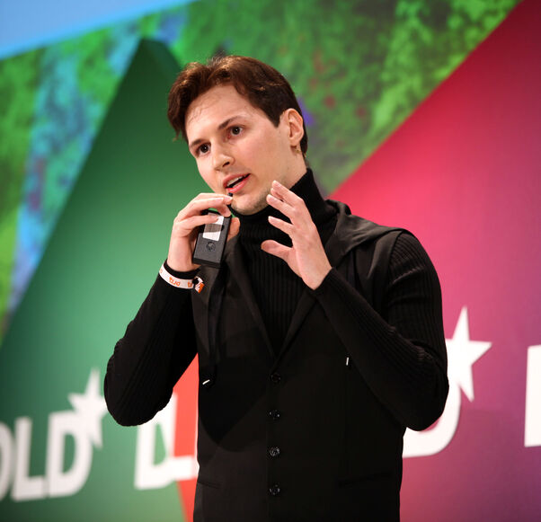 MUNICH, GERMANY - JANUARY 24: Pavel Durov of Vkontakte speaks during the Digital Life Design conference (DLD) at HVB Forum on January 24, 2012 in Munich, Germany. ence and culture which connects business, creative and social leaders, opinion-formers and investors for crossover conversation and inspiration. (Photo by Nadine Rupp/Getty Images)