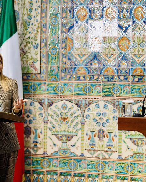 The president of the Council of Ministers, Giorgia Meloni, visited the People’s Democratic Republic of Algeria, March 25, 2026, where she met with the president of the People’s Democratic Republic of Algeria, Abdelmadjid Tebboune, at the El Mouradia Presidential Palace.