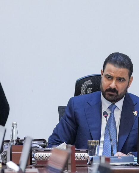 Iraqi Prime Minister Ali al-Zaidi at a Council of Ministers meeting in Baghdad on July 11, 2026.