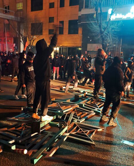 Demonstrations in Tehran, Iran