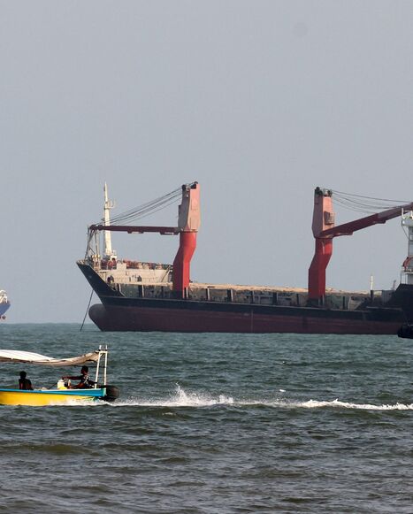 Vessels in the Strait of Hormuz