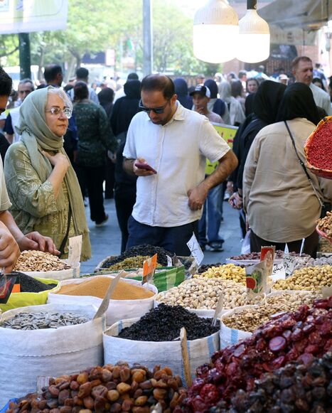 A shopkeeper in Tehran