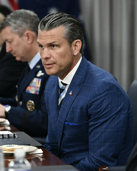US Secretary of Defense Pete Hegseth speaks during a meeting with Australia's Deputy Prime Minister and Minister of Defence Richard Marles at the Pentagon in Washington, DC, on September 2, 2026. (Photo by Kent NISHIMURA / AFP via Getty Images)