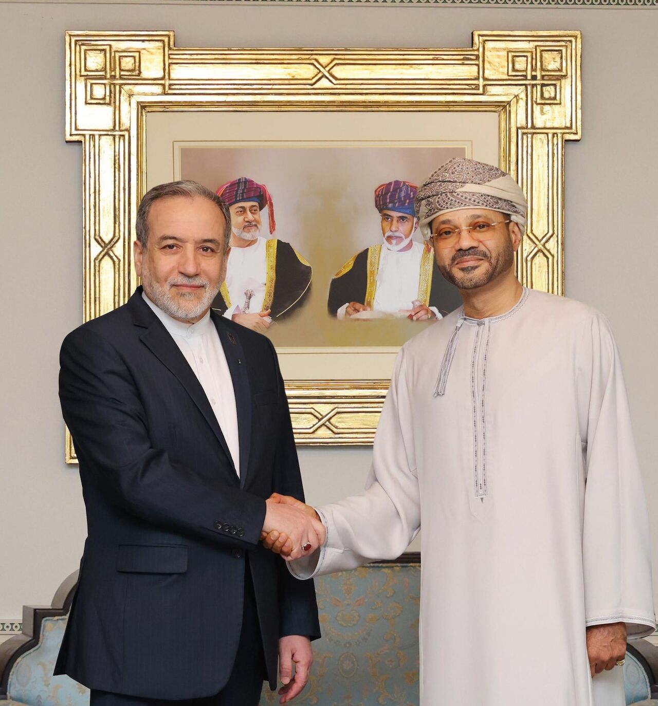 Iranian Foreign Minister Abbas Araghchi meets with his Omani counterpart, Badr Albusaidi, ahead of talks with the US in Muscat, Oman on Feb. 6, 2026.