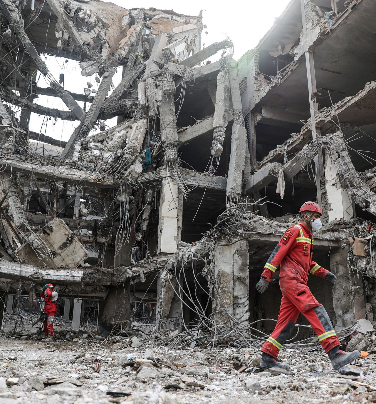 Emergency personnel work at the site of a strike, amid the U.S.-Israeli conflict with Iran, in Tehran, Iran, March 12, 2026. Majid Asgaripour/WANA (West Asia News Agency) via REUTERS